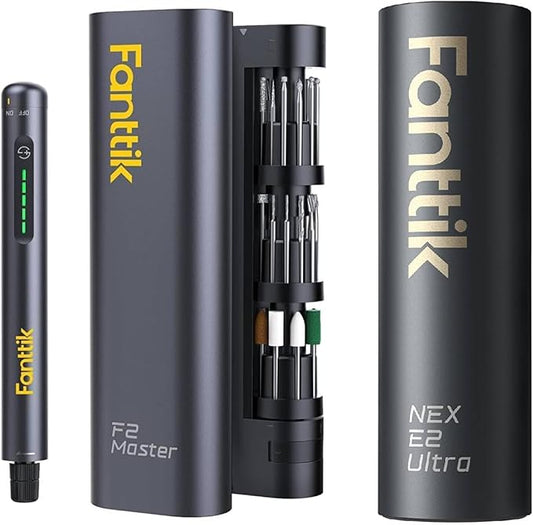 Fanttik F2 Master 4V Mini Cordless Rotary Tool Kit and E2 Ultra 3.7V Mini Electric Screwdriver