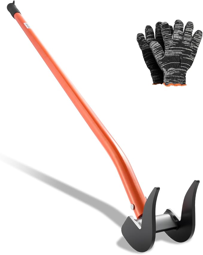 VEVOR Pallet Buster Tool with 50’’ Carbon Steel Handle Wrecking Pry Bar, 2000 lbs Weight Capacity, Heavy Duty Deck Board Removal Tool, Multi-Purpose Breaker for Efficient Removal, Renovation