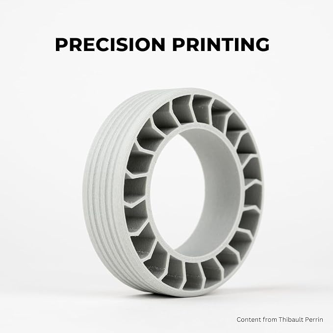 Siraya Tech Fibreheart ABS-GF Premium Glass Fiber 3D Printer Filament - 93°C Heat Resistance, High Durability, Precision Printing - for Automotive & Industrial Applications (1kg, Grey)