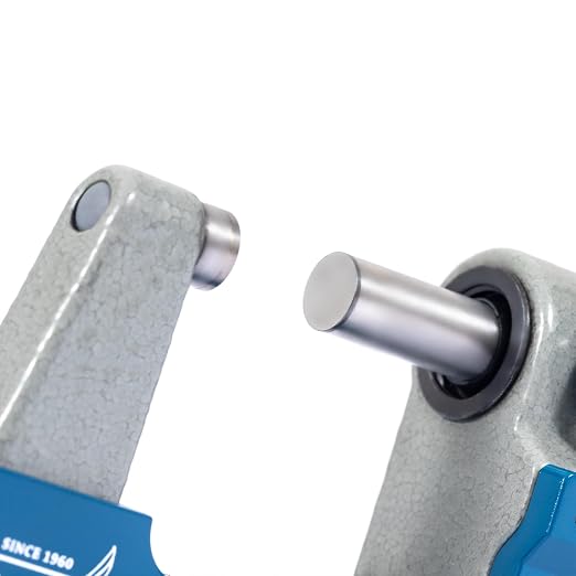 PEC Tools IP65 Absolute Origin Digital Micrometer 0-1"/25mm | Oil & Splashproof, High Accuracy with LCD Display, Carbide Measuring Faces, Spindle Lock, Inch/Metric Conversion