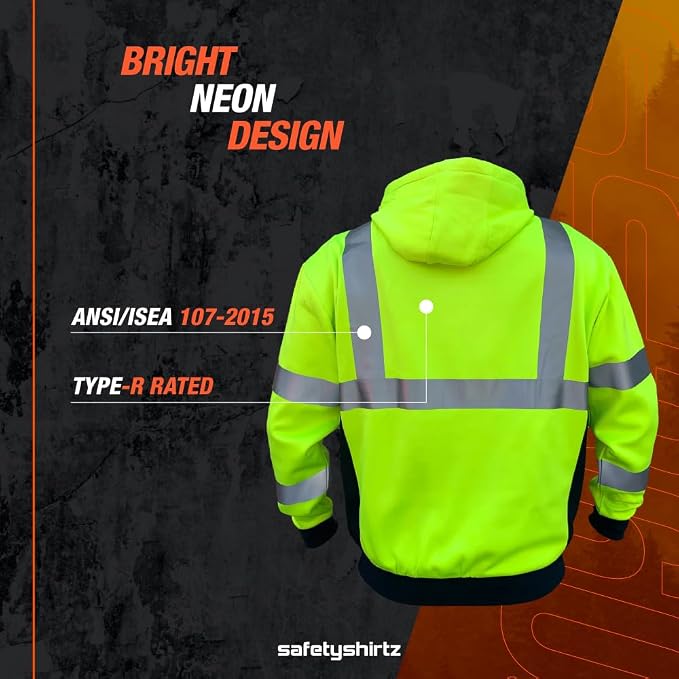 SafetyShirtz SS360 ANSI Class 3 Type R Graphic Hoodie