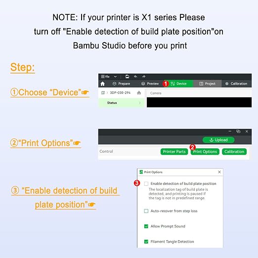 257x257mm PET PEO Double Side Build Plate for Bambu Lab X2D/P2S/X1C/X1/X1E/P1P/P1S/A1, Smooth Diamond PEO+Carbon Fiber PET Spring Steel Sheet Plate for Bambu Labs 3D Printer