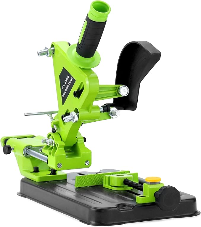 QWORK Angle Grinder Bracket, Adjustable 45 Degree Clamp Angle Grinder Holder Bracket, Universal Polishing Machine Pull Rod Angle Grinding Machine Stand for 100, 125 or 150 Angle Grinder