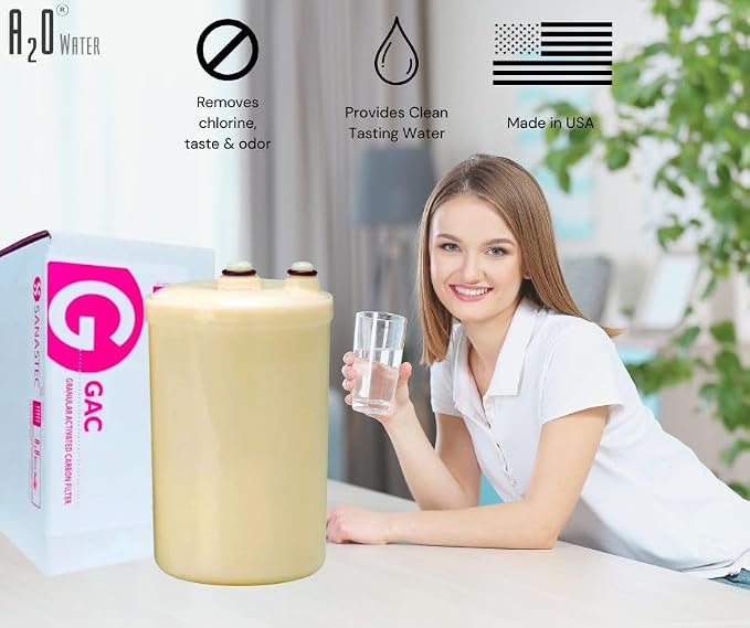 Filter Replacement,Granular Activated Carbon Water Filter,SD501, DX II, Toyo and Impart in HGN type,FC1,Kangen Compatible (See Image to Identify The Models) (HGN) by A2O WATER MADE IN USA