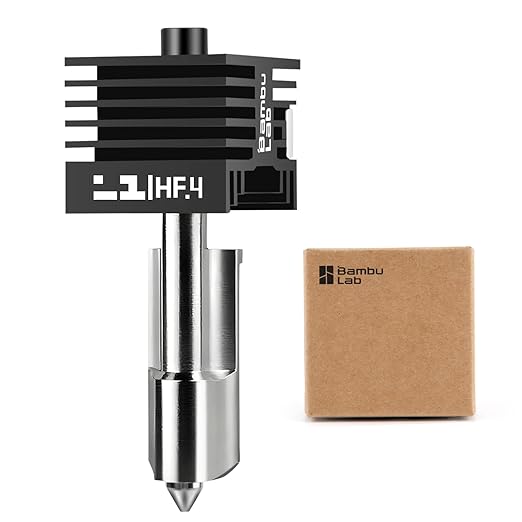 ENOMAKER Bamboo Lab H2D High Flow Hotend Kit with 0.4mm Hardened Steel Nozzle for H2 Series 3D Printer-H2S/H2D/H2C left/P2S/X2D,Save 30% Time,Consistent Extrusion Print Head Extruder Hot End Accessory