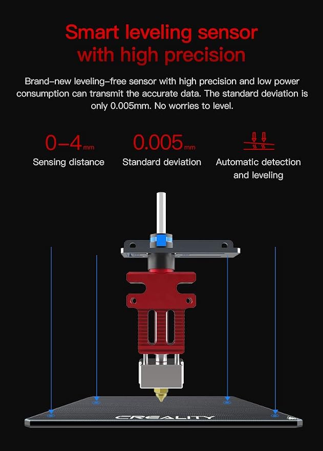 Original Creality CR6 SE Hotend Extruder Full Kit Assembled for CR-6 SE CR6 MAX 3D Printer w/Auto Leveling, Back Support Bracket, Heater, Thermistor, Cooling System
