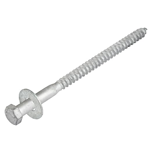 3/8 x 8 (50 Pack) Lag Screw Kit, 50 Screws and 50 washers, Hot Dip Galvanized, Meets ASME B18.2.1 Industrial/Commercial Grade by Makers Bolt
