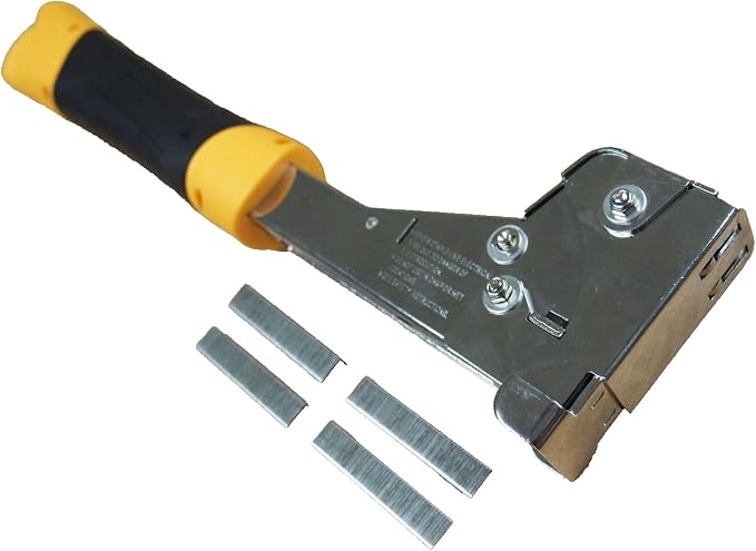 Heavy Duty Hammer Tacker Stapler T50 6-14mm 1/4" to 9/16" with 200 Staples