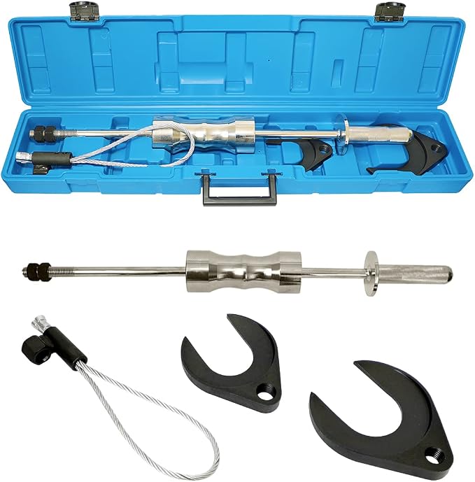 CMTOOL CV Axle Removal Tool Kit, 10 Pounds, Heavy Duty Slide Hammer Puller Set with 63mm&48mm CV Joint Fork Removing Adapter