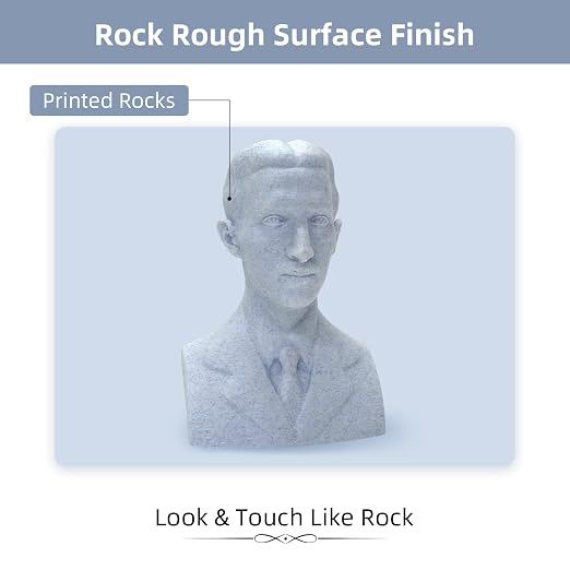 Geeetech Marble PLA Filament, Stone-Like Appearance, 1.75mm 3D Printing Filament 1kg(2.2lbs), Dimensional Accuracy +/- 0.02 mm, Marble White-Blue Stone Color, Fit Most FDM Printer