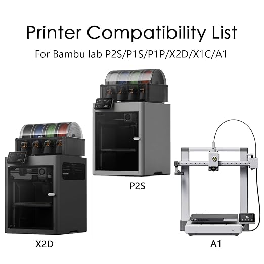HzdaDeve Upgraded Cool Plate for Lab X2D/P2S/P1P/P1S/A1/X1C Low Temperature Cold Build Plate 257.5x257.5MM Double Sided Textured Board Sheet Bed PEI Platform for Bambu Lab Printer (No Heating/No Glue)