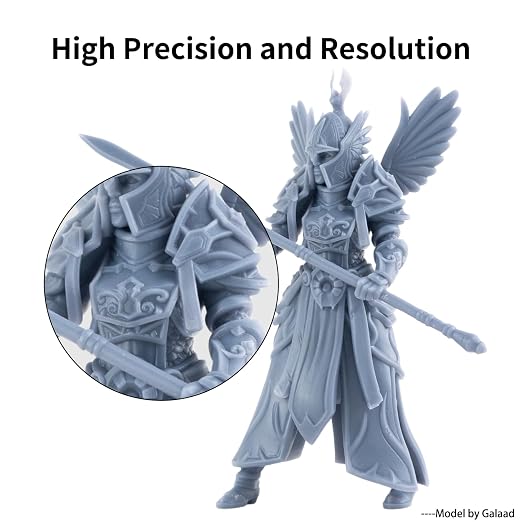 Siraya Tech Tenacious Easy Grey 3D Printer Resin, Easy-to-Print Flexible Resin with High Impact Resistance, Great Resolution, and High Toughness - No Mixing Needed, Perfect for MSLA/DLP/SLA, 1kg