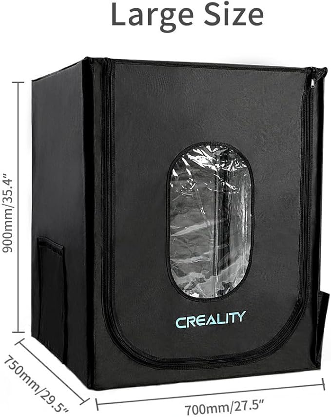 3D Printer Enclosure, Creality Fireproof and Dustproof 3D Printer Enclosure Constant Temperature Protective Cover Room for Ender5/5 pro/5 Plus,CR-10/10S/10S PRO/10MINI,CR-X/CR-20/20PRO- Large