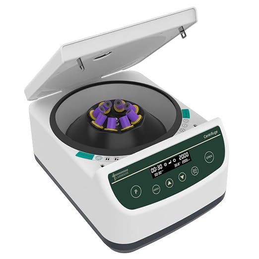 Centrifuge Machine PRP PRF 2ml-5ml/10ml/15mlx8 Speed 500-4000rpm 1967xg RCF Lab Benchtop Centrifuges Store 9 Programs Timer 30sec-99min