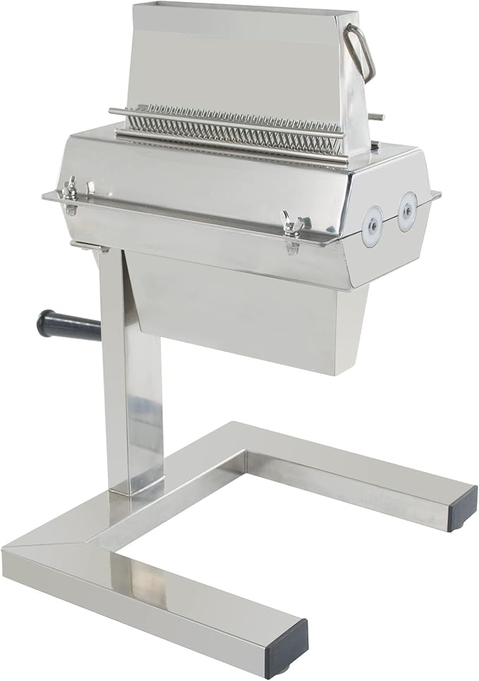 Hakka Commercial Meat Tenderizer, Manual Meat Tenderizer Machine Stainess Steel 7 inch/175mm Width 37-blade Meat Flatten Tool for Beef Pork Chicken Steak