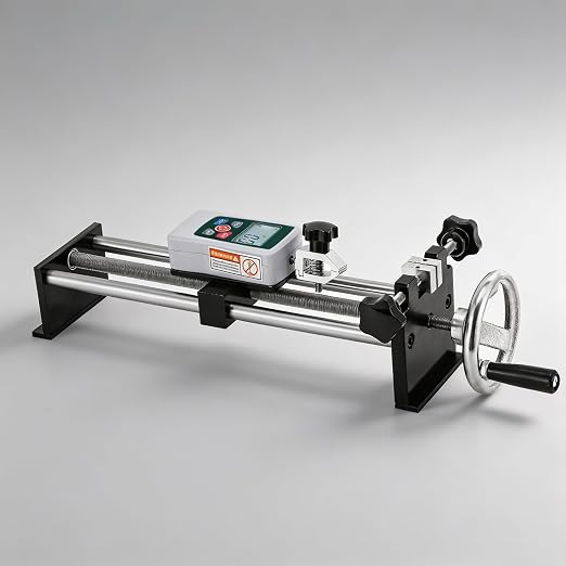 500N Digital Force Gauge & Manual Test Stand Kit, Push Pull Gauge with N/Lb/Kg/Oz Units, 250mm/9.8 inches Stroke Test Stand with 1 Pcs Test Clamp for Tension Tests in Lab, School, Industry