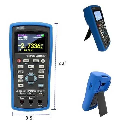 ET430 LCR Meter 100KHz Digital Inductance Capacitance Resistance Testers Electrical Multimeter with Fixed Frequency Points