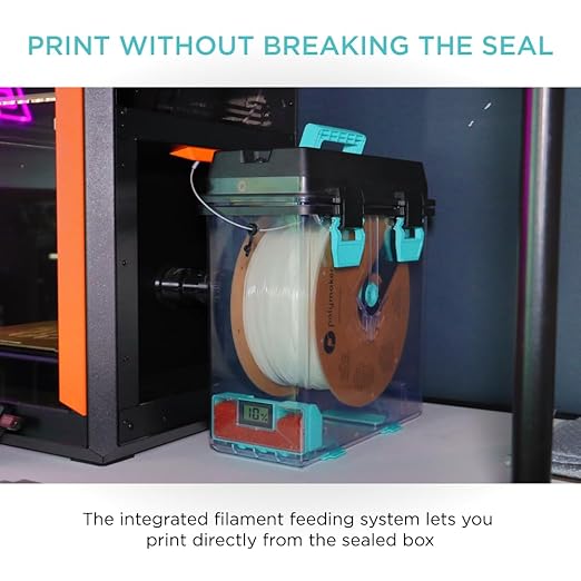 Polymaker PolyDryer Box XL 2-Pack - Airtight Filament Storage Box with Hygrometer | Moisture Proof Container for PLA PETG ABS ASA TPU PVB PA/Nylon | Fits 1.75mm/2.85mm/3.00mm Up to 3kg Spool