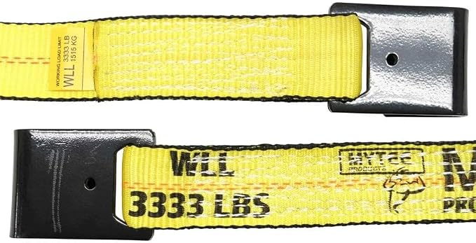 Mytee Products (4 Pack) 2 inch x 27' Heavy Duty Tie-Down Ratchet Straps w/Flat Hook - 10,000 lbs Breaking Strength - Wide Handle Flat Hook Ratchet Straps for Cargo, Flatbed Trailers, Pickup Trucks
