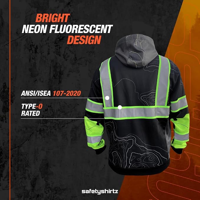 SafetyShirtz SS360 ANSI Class 3 Type R Graphic Hoodie