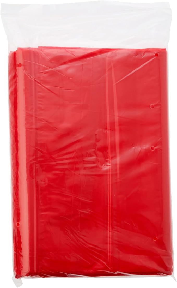 Plymor 12" x 15" (Pack of 500), Red 2 Mil Zipper Reclosable Plastic Bags