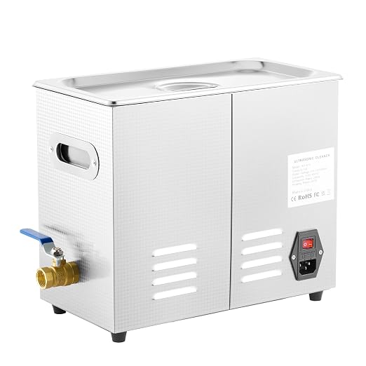 VEVOR 6L Commercial Sonic Cleaner, 40kHz Professional Cleaning Machine with Digital Timer & Heater, 110V - Ideal for Watches, Instruments, and Industrial Parts, FCC/CE/RoHS Certified | with Digital Timer and Heater, 110V, for Watch, Instruments, and In...