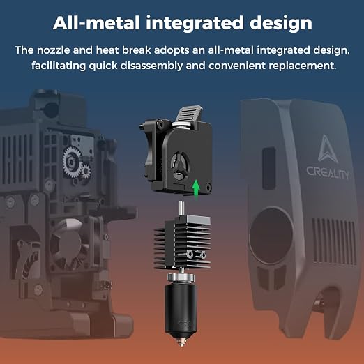 Creality Official K2/K2 Pro Ceramic Heating Block Hotend Kit, Unicorn Quick Swap Nozzle Kit, 300°C High Temperature Resistant, All-Metal Integrated Design Kit for Creality K2 and K2 Pro 3D Printers