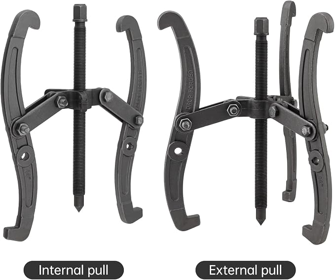 ChgImposs 14 Inch 2 Jaw / 3 Jaw Gear Puller, Multifunction Standard Carbon Steel Bearing Puller with 4 Single Hole Claw Pullers for Car/Mechanical Repairing