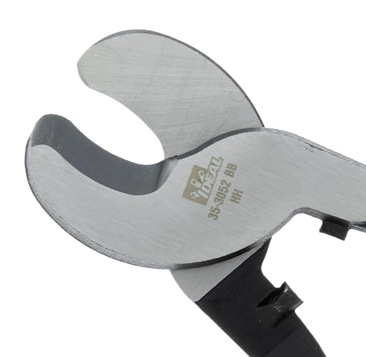IDEAL Electrical 35-3052 Cable Cutter - 9.5 in., By-Pass Cutter Blades Wire Cutting Tool for 2/0 Copper, 4/0 Aluminum