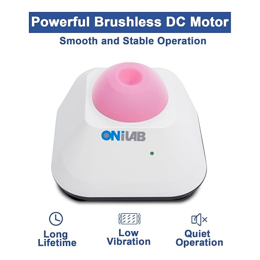ONiLAB Mini Vortex Mixer with Touch Function, Lab Mixing, Nail Polish, Eyelash Adhesives and Acrylic Paints Mixing, Lab Vortexer with Sturdy Aluminum Cast Base，120pcs 7/32in Mixing Balls,Pink