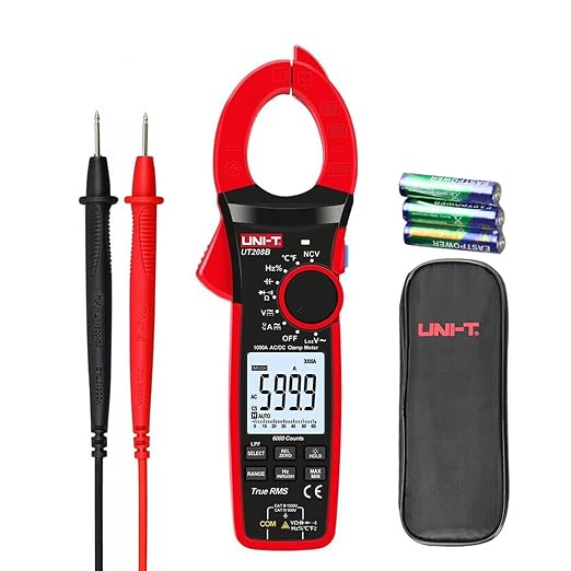 UNI-T UT208B Analog Clamp Meter Multimeter AC DC 1000A 1000V Tester Professional Digital Ammeter Pliers Voltmeter Temperature