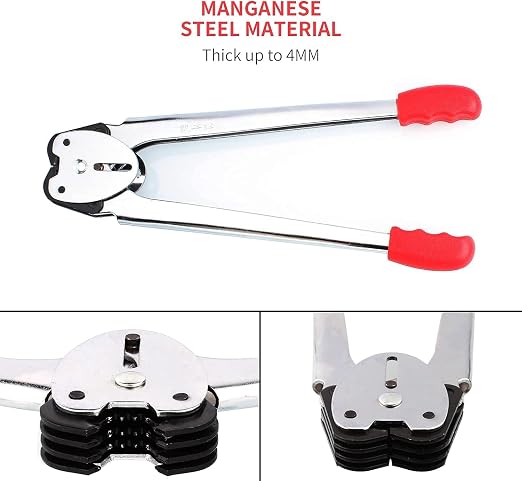 Pallet Strapping Kit, Heavy Duty Plastic Strapping Kit, Banding Strapping Kit, Tensioning Tool Sealer, Manual Banding Sealer Tools Set, 1/2"x 4000" Length Poly Strapping, 100 Metal Seals
