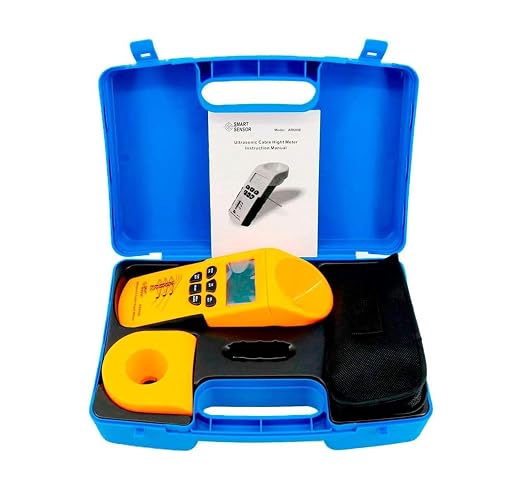 AR600E Ultrasonic Cable Height Meter Overhead Wire Height Tester 3-23m | Non-contact meter measures heights and spacing of up to 6 cables, with 3-18m horizontal distance measurement