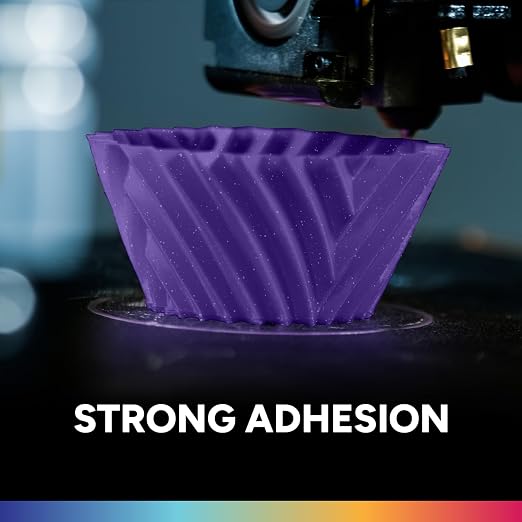 OVERTURE PLA Filament 1.75mm, Neatly Wound 3D Printer Filament 1kg Spool (2.2lbs), Dimensional Accuracy +/- 0.02 mm, Fit Most FDM 3D Printers (Sparkle Purple)