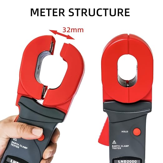 0.01‑200Ω Clamp Grounding Resistance Meter Handheld Digital Ground Earth Resistance Tester Testing Device