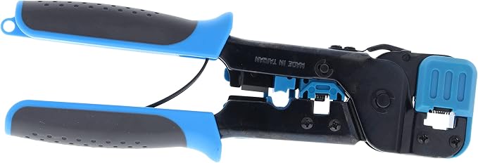 IDEAL Electrical 30-496 Telemaster Modular Plug Crimp Tool, Crimping Tool for CAT5e/6 RJ-45 (8P8C)/RJ-11/12 (6P6C/6P4C) Modular Plugs