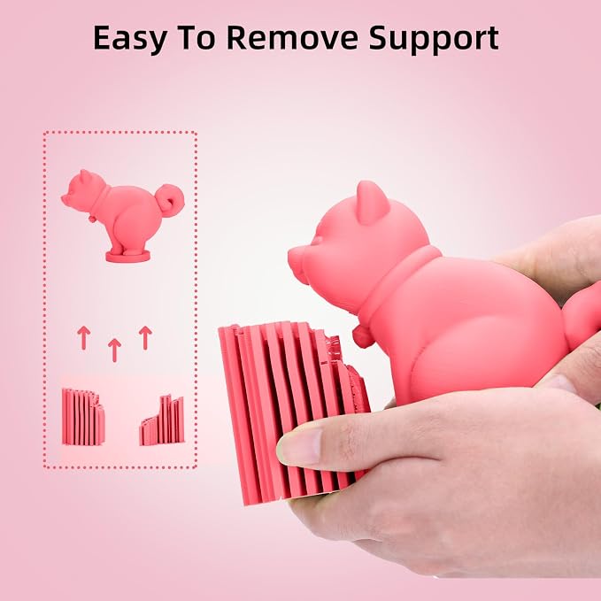 3DHoJor Matte PLA Filament 1.75mm, Upgrade 1kg Cardboard Spool PLA Filament 1.75 PLA 3D Printing Filament, Print with Most 3D Printers Using 3D Filament-Strawberry red
