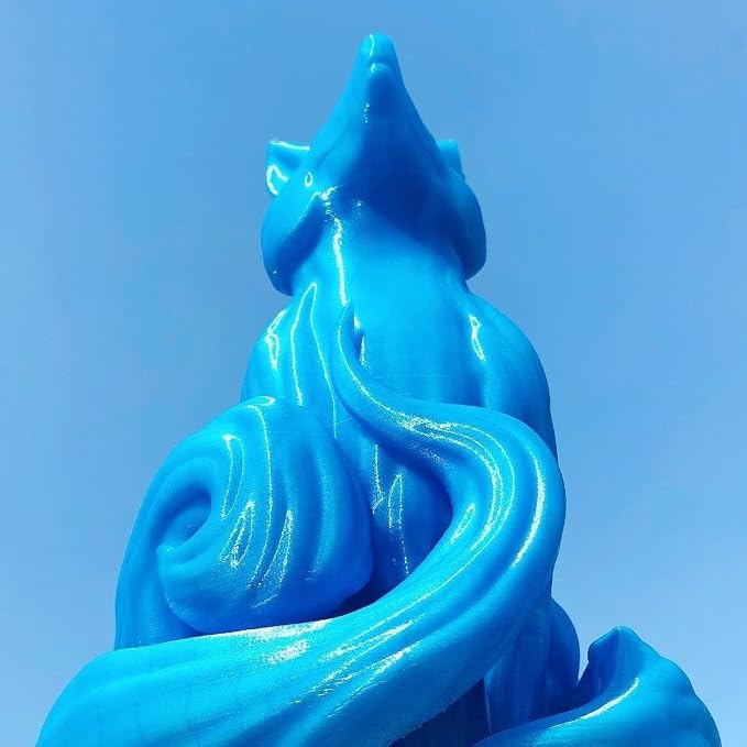 Prusament Premium PLA Azure Blue 1.75mm 2kg 3D Printer Filament | PLA filament with ±0.02 mm precision, low warping, and reliable, tangle-free printing for beginners and professionals.