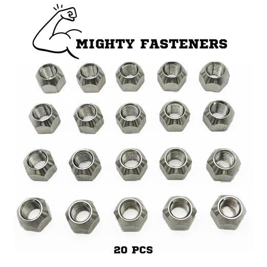MIGHTY FASTENERS 304 Stainless Steel Open Cone Wheel Nuts, 9/16"-18 Thread, Ideal for Trailers and RVs, Corrosion Resistant, 20-Pack