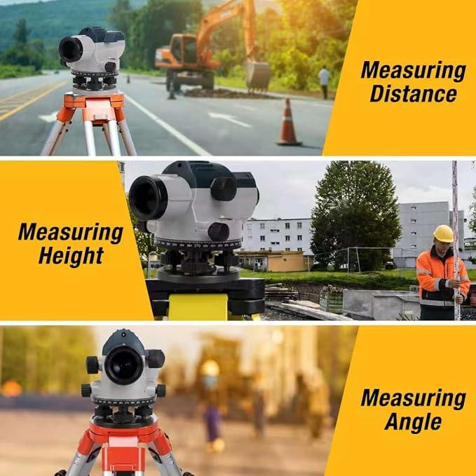 32x Automatic Transit Level AL32 Power Automatic Optical Level Auto Level | Self-Leveling Tool for Builders & Contractors | Excellent Accuracy | Water-resistant Measuring Instruments