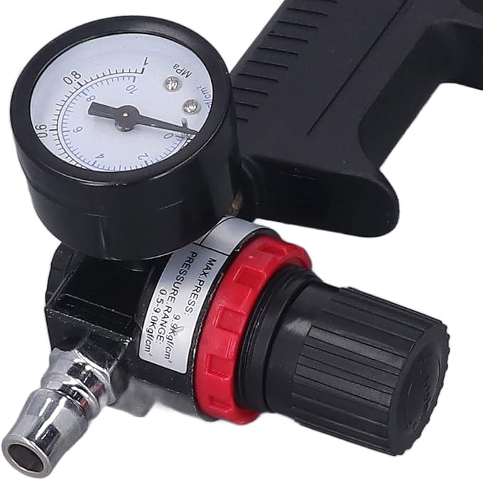 Sausage Silicone Caulking Glue Gun,310ml 1/4in Pneumatic Glass Glue Gun With Pressure Gauge Silicone Gun Pneumatic Sausage Caulking Gun Glass Glue Sealant Gun