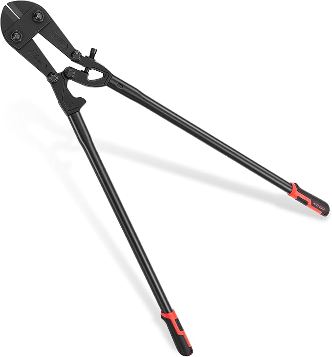 MAXPOWER 36-inch Bolt Cutter, Drop Forged Cr-Mo Adjustable Jaws, Heavy Duty Bolt Cutter for Cuting Chains, Wire, Screw, Rivet