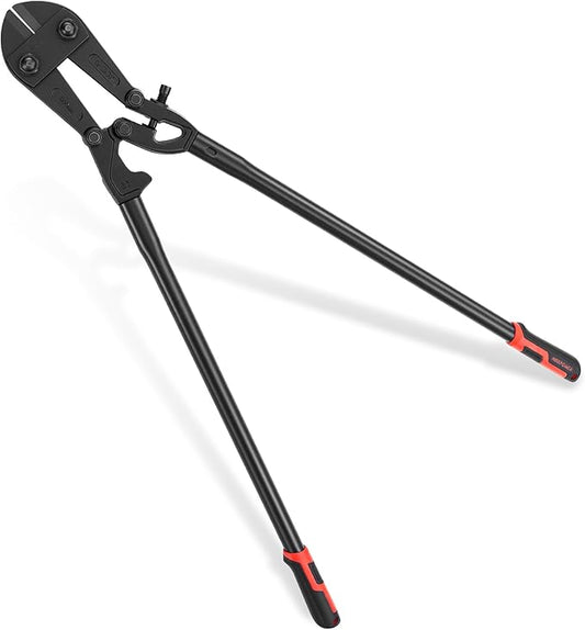 MAXPOWER 36-inch Bolt Cutter, Drop Forged Cr-Mo Adjustable Jaws, Heavy Duty Bolt Cutter for Cuting Chains, Wire, Screw, Rivet