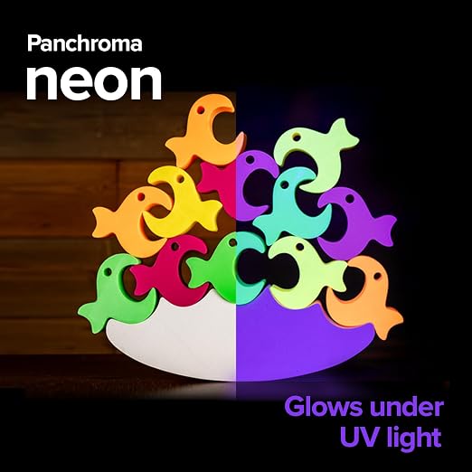 Polymaker Panchroma Fluorescent PLA Filament 1.75mm for 3D Printing, Green | Neatly Wound, Neon PLA 1kg, Easy Print & Smooth Feeding, Compatible with Bambu Lab & Most 3D Printers