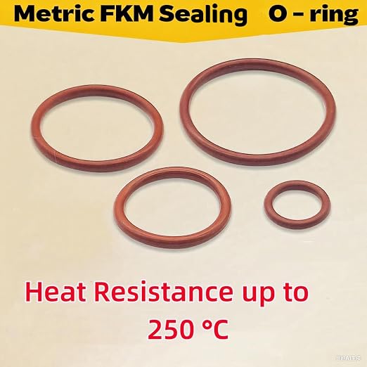 390PCS Viton O Rings Kit, 30 Sizes Metric., -20° to 200°C | High Temperature FKM Seal Rings, Hydraulic FKM Sealing, Automotive Fuel Systems, Household Plumbing, Pneumatic Tools