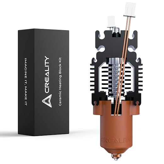 Creality Official Ender 3 V3 SE/3 V3 KE Upgrade Hotend Kit, with Quick-swap Nozzle Kit, Supports 300°C High Temperature, 600mm/s High-Speed Printing, Ceramic Heating Block for Ender 3 V3 SE KE