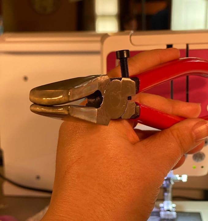 Glass Running Pliers, Key Fob Hardware Install, Stained Glass Work Tool,for Stained Glass, Tiles, Mosaic, Mirrors,Bottle, Fusing, Breaking 8-Inch