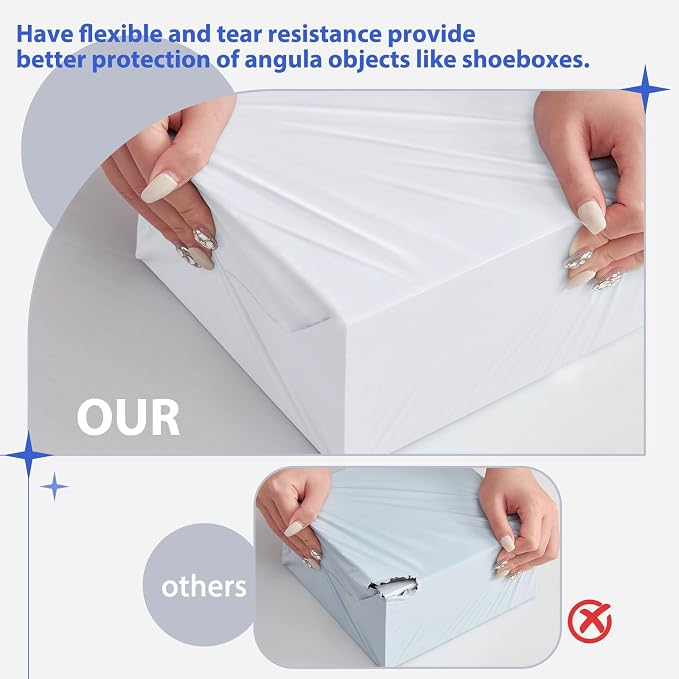 Fuxury Poly Mailers 17.7x22" 25 Pcs,XL Shipping Bags for Clothing,White #10 | Heavy Duty Self Seal Mailing Envelopes, Strong Adhesive Packaging Mailers Poly Bag For Large Clothes Business,Boutique&Online