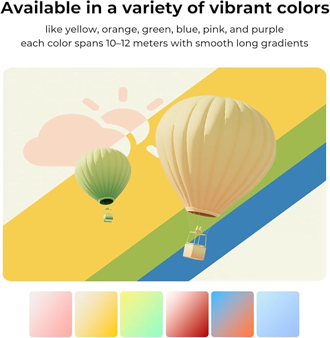 Creality PLA Filament 1.75mm Rainbow, 3D Printer Filament 1kg (2.2lbs) Spool, High Toughness & Warp-Free, Dimensional Precision ±0.03mm, Printing Filament for All FDM 3D Printers