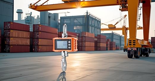 Klau Hanging Scale 500 kg 1000 lb Digital Crane Scales, Orange | Heavy Duty, Industrial, Smart Weighing Tool, Hoist, For Farm Factory